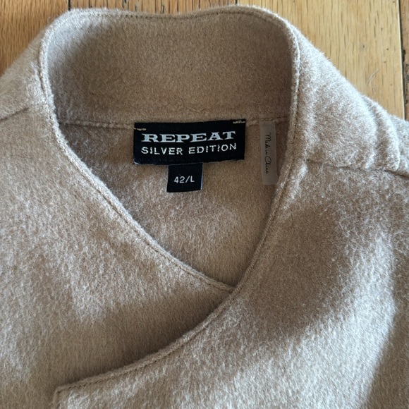 Repeat | Beige/Tan | Wool/Cashmere | Coat/Cardigan | Open Front | size L / EU 40 - Picture 2 of 5